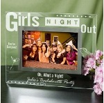 This beautifully Engraved Picture Frame makes a fabulous gift for a Girls Night Out. Present each one of your BFFs with this lovely Glass Frame to cherish fun memories of time spent together. This classy Girls Night Out Glass Frame makes a wonderful gift idea to thank your Maid of Honor and Bridesmaids for joining you on your special Day. 