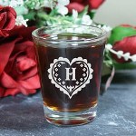 Decorate your wedding head table by giving everyone in your wedding party their own Personalized Heart Shot Glass. An attractive wedding keepsake perfect for your bridesmaids and groomsmen. 