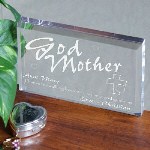 Your God Mother is a special person and has always been there for you, why not honor her with this classic personalized godparents keepsake! Godmother Keepsake reads: Thanks for walking beside me to help and guide me.