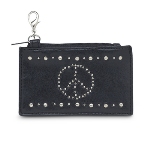 Fun and trendy our studded Peace Coin Purse is sure to keep you hip and in style. An affordable gift for you or to give to someone special for a birthday, holiday gift or thinking of you gift idea. 