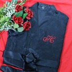 You will be looking hot for your man this Valentines Day when you break out this romantic and heart-stopping Embroidered Initial Satin Robe. 