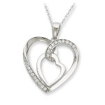 Share your thoughts and true feelings with our My Heart is Yours keepsake necklace. Sterling silver 18".