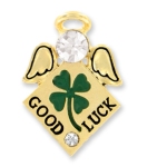 Send the luck of the Irish to someone special. Our Angel of luck pin makes a meaningful and keepsake gift for graduations, encouragement or during special events in a loved ones life. Let them know the Irish angels are watching over them.