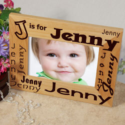 Personalized Baby  Pictures on Personalized Baby Name Frame