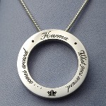 A great gift for a special friend. Pre-engraved with the message: Karma, what goes around comes around.