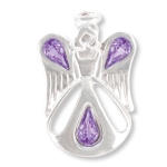 Our Angel of Friendship pin is a special and meaningful gift idea to give to a friend any time of year. Silver toned with amethyst crystals along with a meaning card make the gift a truly memorable keepsake.