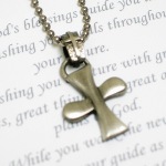 Celebrate a special occasion or celebration with our Special Prayer Guys Cross Necklace. Pewter Cross Necklace on ball chain.