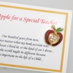 Our apple tac pin is a symbol of appreciation to a special teacher. Let the apple be a reminder of the dedication it takes to be a teacher and the important influence he/she has on the life of a child. Say thank you any time of year with this symbolic gift. One hundred years from now, it will not matter what my bank account was, the type of house I lived in, or the kind of car I drove... ...but the world might be different because I was important in the life of a Child... 