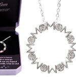 A Mothers Love is forever. A precious gift to treasure. Warmth on which you can depend. Like this sparkling circle, it has no end. This beautiful European crystal and sterling silver finish is a great gift idea to give to mom for a holiday gift, birthday gift or any time of the year gift. 