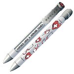 The #1 Nurse Pen provides a useful and unique way to say "THANKS!" to the #1 Nurse in your life. These pens are more than just a high quality writing instrument - they have 4 messages that rotate with every click of the pen to spread happiness. Give your #1 Nurse a Greeting Pen. This special gift will help them remember your gratitude and thanks every time they use their pen. Greeting Pens are better than greeting cards because Greeting Pens are used every day, while cards are read once and stored away. 