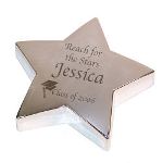 Wish your favorite graduate the best & remind them to continue to Reach for the Stars with our beautifully Engraved Silver Star Graduation Keepsake.