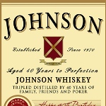 Jameson whiskey - the best selling Irish Whiskey in the world! Celebrate a special occasion or celebration with a personalized Jameson whiskey label. Great for graduation gifts, boss gifts, 40th, 50th birthdays or even retirement gifts.